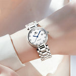 OLEVS 5575 Orologio al quarzo da donna impermeabile con quadrante squisito