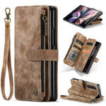 CaseMe C30 Custodia per telefono multifunzionale in pelle, For Samsung Galaxy Z Fold3 5G