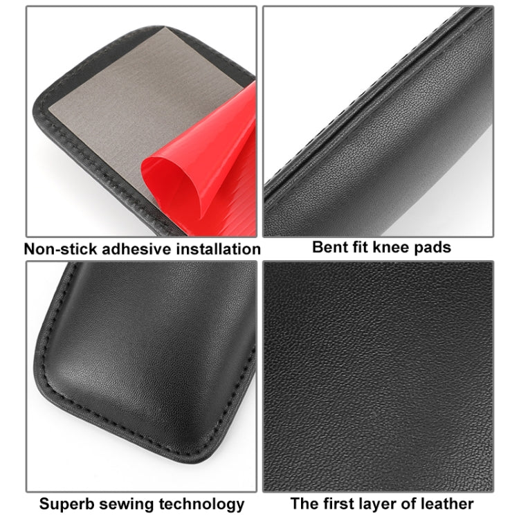 2 PZ Auto antiscivolo Soft Floor Protector Tappeto Tappetino Ginocchiera, PU Leather, First Layer Cowhide