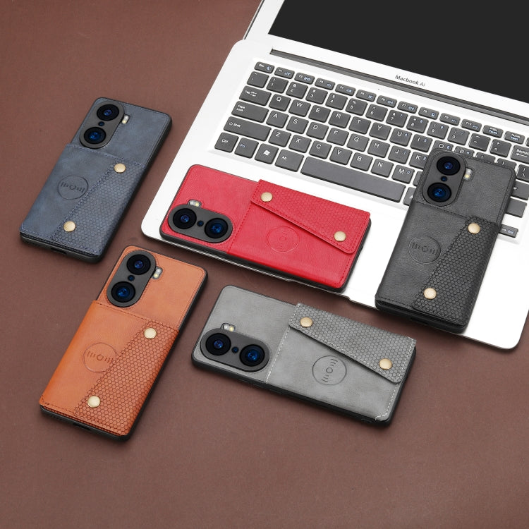 Custodia per telefono magnetica antiurto in PU + TPU con doppia fibbia, For Infinix Hot 9 Play, For Infinix Hot 10 Play, For Infinix Hot 11, For Infinix Hot 11s, For Infinix Smart 6, For Infinix Smart 5, For Infinix Hot 10, For Infinix Hot 10s         ...