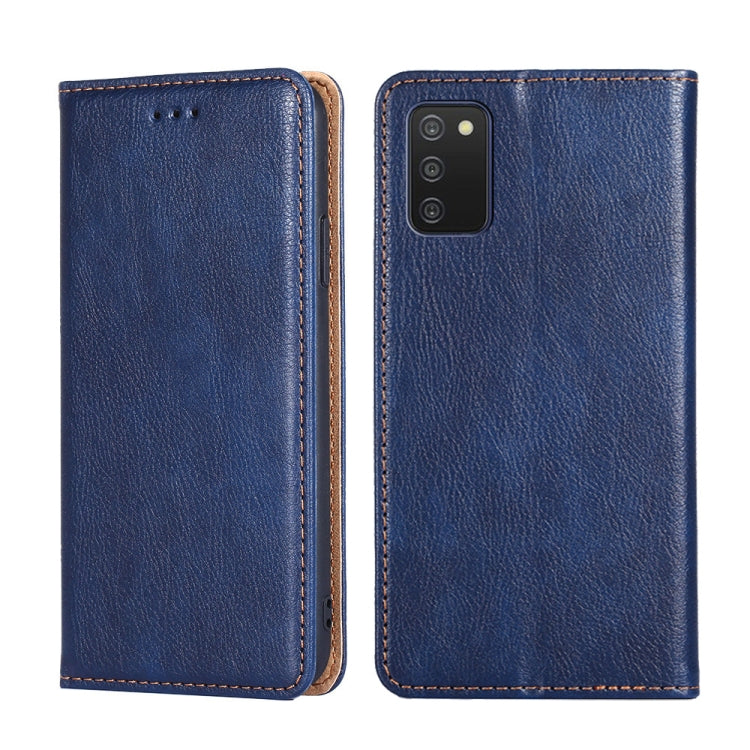 Custodia per telefono in pelle magnetica tinta unita lucida olio, For Samsung Galaxy A03s 164.2mm, For Samsung Galaxy A03s 165.85mm, For Samsung Galaxy A22 4G, For Samsung Galaxy A22 5G