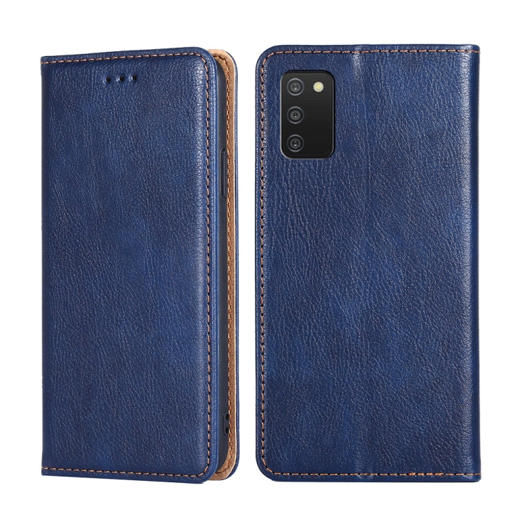 Custodia per telefono in pelle magnetica tinta unita lucida olio, For Samsung Galaxy A03s 164.2mm, For Samsung Galaxy A03s 165.85mm, For Samsung Galaxy A22 4G, For Samsung Galaxy A22 5G
