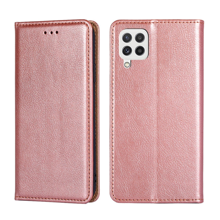 Custodia per telefono in pelle magnetica tinta unita lucida olio, For Samsung Galaxy A03s 164.2mm, For Samsung Galaxy A03s 165.85mm, For Samsung Galaxy A22 4G, For Samsung Galaxy A22 5G