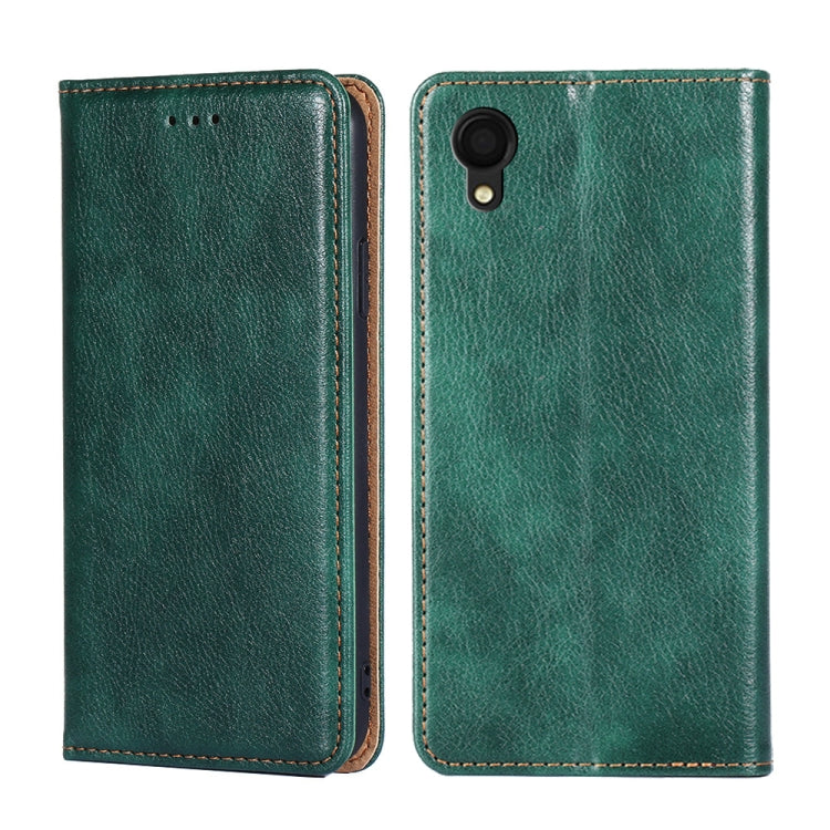 Custodia per telefono in pelle magnetica tinta unita lucida olio, For Samsung Galaxy A22 5G Japan, For Samsung Galaxy F52 5G, For Samsung Galaxy M12 / F12, For Samsung Galaxy M52 5G