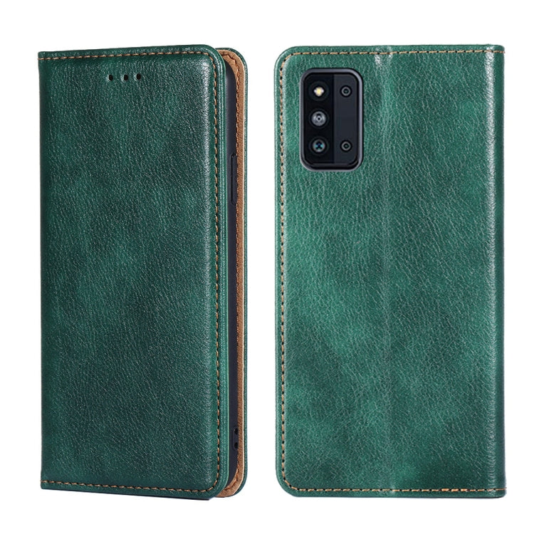 Custodia per telefono in pelle magnetica tinta unita lucida olio, For Samsung Galaxy A22 5G Japan, For Samsung Galaxy F52 5G, For Samsung Galaxy M12 / F12, For Samsung Galaxy M52 5G