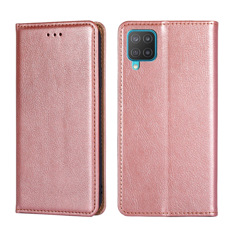 Custodia per telefono in pelle magnetica tinta unita lucida olio, For Samsung Galaxy A22 5G Japan, For Samsung Galaxy F52 5G, For Samsung Galaxy M12 / F12, For Samsung Galaxy M52 5G