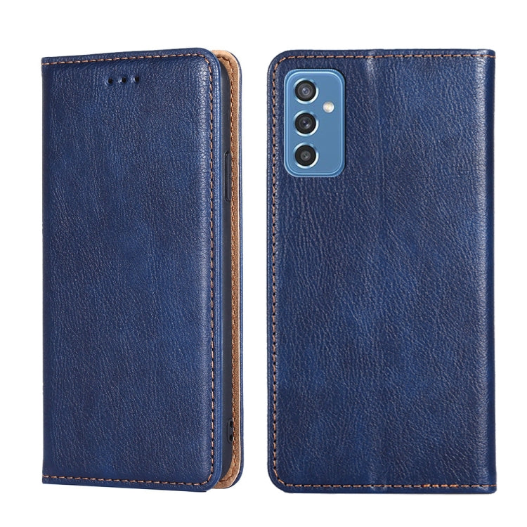 Custodia per telefono in pelle magnetica tinta unita lucida olio, For Samsung Galaxy A22 5G Japan, For Samsung Galaxy F52 5G, For Samsung Galaxy M12 / F12, For Samsung Galaxy M52 5G
