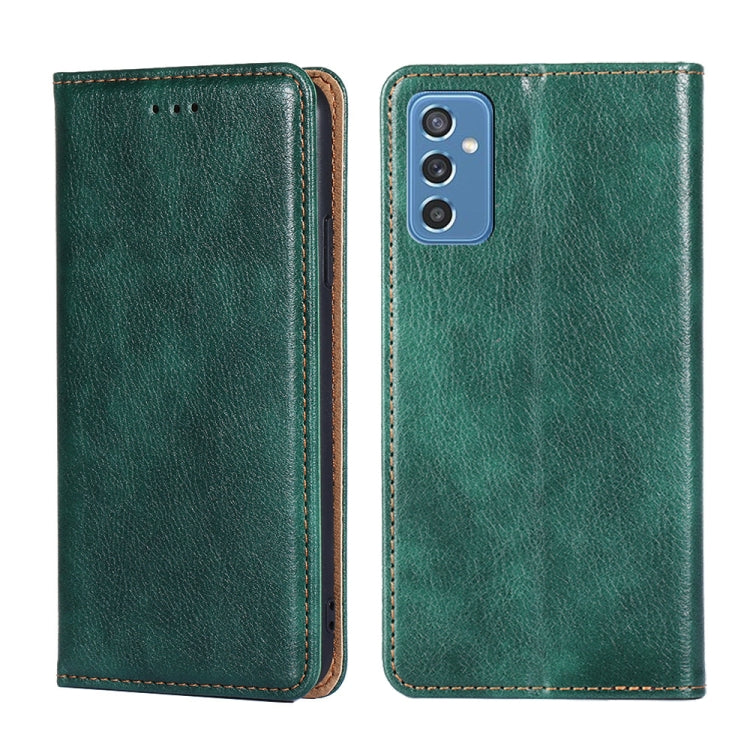 Custodia per telefono in pelle magnetica tinta unita lucida olio, For Samsung Galaxy A22 5G Japan, For Samsung Galaxy F52 5G, For Samsung Galaxy M12 / F12, For Samsung Galaxy M52 5G