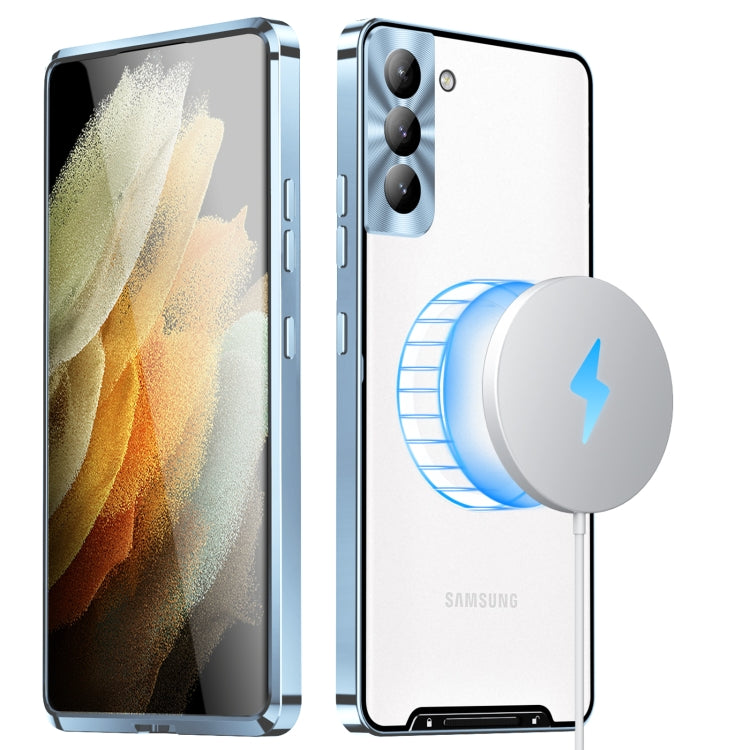 Custodia per telefono in metallo satinato, For Samsung Galaxy S21, For Samsung Galaxy S21+, For Samsung Galaxy S21 Ultra, For Samsung Galaxy S22+