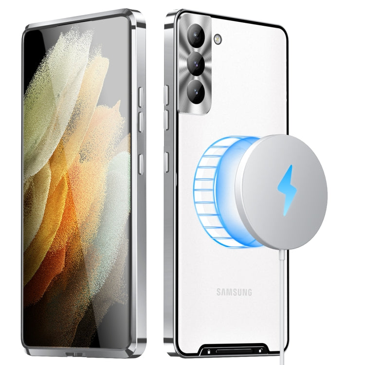 Custodia per telefono in metallo satinato, For Samsung Galaxy S21, For Samsung Galaxy S21+, For Samsung Galaxy S21 Ultra, For Samsung Galaxy S22+