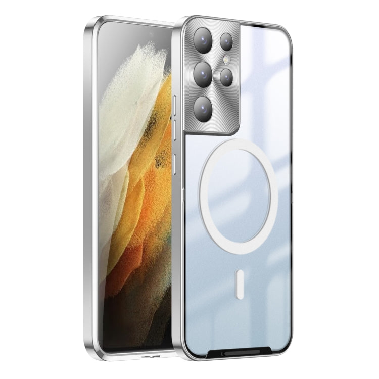 Custodia per telefono in metallo satinato, For Samsung Galaxy S21, For Samsung Galaxy S21+, For Samsung Galaxy S21 Ultra, For Samsung Galaxy S22+