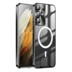 Custodia per telefono in metallo satinato, For Samsung Galaxy S21, For Samsung Galaxy S21+, For Samsung Galaxy S21 Ultra, For Samsung Galaxy S22+