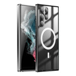 Custodia per telefono in metallo satinato, For Samsung Galaxy S22 Ultra
