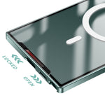 Custodia per telefono in metallo satinato, For Samsung Galaxy S22 Ultra
