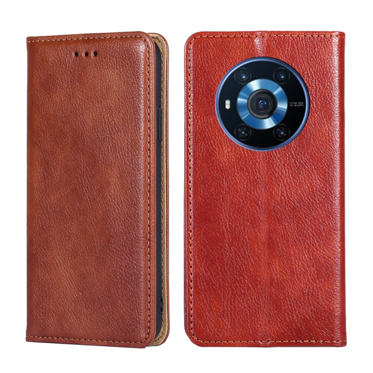 Custodia per telefono in pelle magnetica tinta unita lucida olio, For Honor 70, For Honor 70 Pro / 70 Pro Plus, For Nokia C01 Plus / C1 2nd Edition, For Honor Magic3