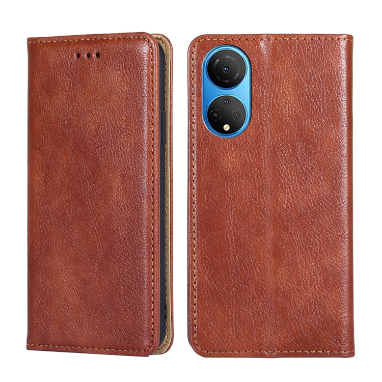Custodia per telefono in pelle magnetica tinta unita lucida olio, For Nokia C21, For Honor Magic3 Pro, For Nokia C21 Plus, For Honor X7 4G
