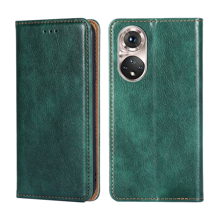Custodia per telefono in pelle magnetica tinta unita lucida olio, For Sony Xperia Ace II, For Honor 50, For Sony Xperia Pro-I, For Honor 50 Pro