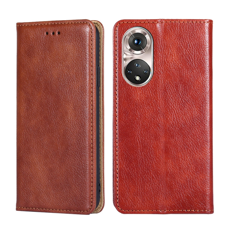 Custodia per telefono in pelle magnetica tinta unita lucida olio, For Sony Xperia Ace II, For Honor 50, For Sony Xperia Pro-I, For Honor 50 Pro