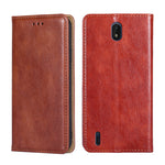 Custodia per telefono in pelle magnetica tinta unita lucida olio, For Honor 70, For Honor 70 Pro / 70 Pro Plus, For Nokia C01 Plus / C1 2nd Edition, For Honor Magic3