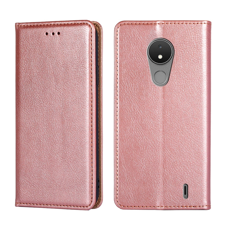 Custodia per telefono in pelle magnetica tinta unita lucida olio, For Nokia C21, For Honor Magic3 Pro, For Nokia C21 Plus, For Honor X7 4G