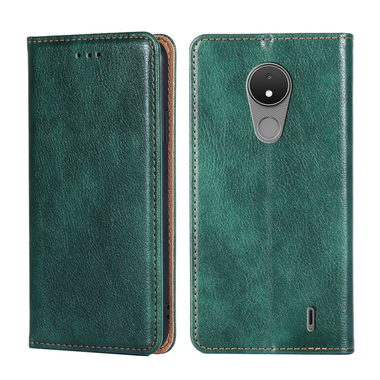 Custodia per telefono in pelle magnetica tinta unita lucida olio, For Nokia C21, For Honor Magic3 Pro, For Nokia C21 Plus, For Honor X7 4G