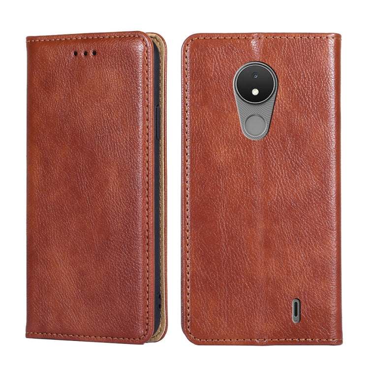 Custodia per telefono in pelle magnetica tinta unita lucida olio, For Nokia C21, For Honor Magic3 Pro, For Nokia C21 Plus, For Honor X7 4G