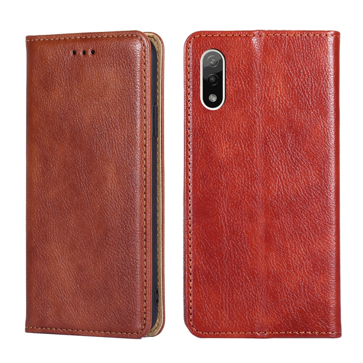 Custodia per telefono in pelle magnetica tinta unita lucida olio, For Sony Xperia Ace II, For Honor 50, For Sony Xperia Pro-I, For Honor 50 Pro