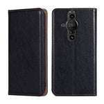 Custodia per telefono in pelle magnetica tinta unita lucida olio, For Sony Xperia Ace II, For Honor 50, For Sony Xperia Pro-I, For Honor 50 Pro