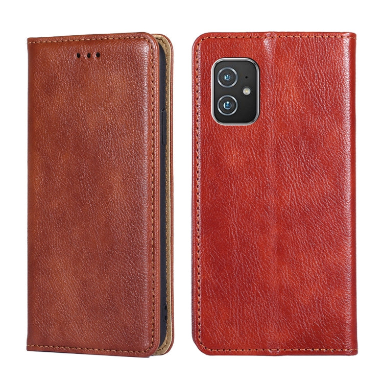Custodia per telefono in pelle magnetica tinta unita lucida olio, For Asus Zenfone 8 ZS590KS, For Huawei nova 8i, For Huawei nova 9