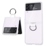 Cassa del telefono dell'anello del PVC del PC, For Samsung Galaxy Z Flip4 5G