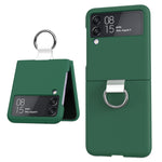 Cassa del telefono dell'anello del PVC del PC, For Samsung Galaxy Z Flip4 5G