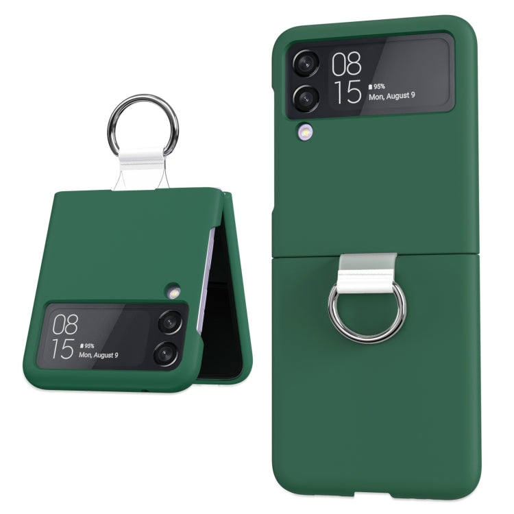Cassa del telefono dell'anello del PVC del PC, For Samsung Galaxy Z Flip4 5G