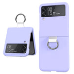 Cassa del telefono dell'anello del PVC del PC, For Samsung Galaxy Z Flip4 5G