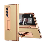 Custodia per telefono galvanizzata con cerniera in pelle texture Litchi con edizione S Pen Fold e pellicola protettiva, For Samsung Galaxy Z Fold3 5G