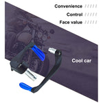 2 pezzi accessori per la modifica del motociclo a forma di corno a strisce freno frizione freno a mano