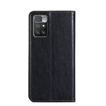 Custodia per telefono in pelle magnetica tinta unita lucida olio, For Xiaomi Redmi 10, For Xiaomi Redmi Note 10 Pro China, For Xiaomi Redmi Note 11T Pro / Pro Plus 5G, For Xiaomi Redmi Note 11 China