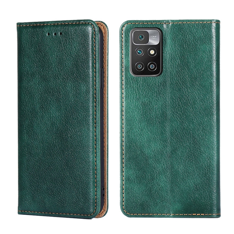 Custodia per telefono in pelle magnetica tinta unita lucida olio, For Xiaomi Redmi 10, For Xiaomi Redmi Note 10 Pro China, For Xiaomi Redmi Note 11T Pro / Pro Plus 5G, For Xiaomi Redmi Note 11 China