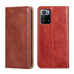 Custodia per telefono in pelle magnetica tinta unita lucida olio, For Xiaomi Redmi 10, For Xiaomi Redmi Note 10 Pro China, For Xiaomi Redmi Note 11T Pro / Pro Plus 5G, For Xiaomi Redmi Note 11 China