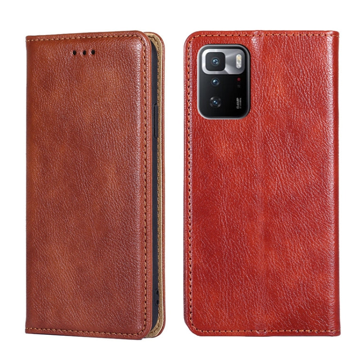 Custodia per telefono in pelle magnetica tinta unita lucida olio, For Xiaomi Redmi 10, For Xiaomi Redmi Note 10 Pro China, For Xiaomi Redmi Note 11T Pro / Pro Plus 5G, For Xiaomi Redmi Note 11 China