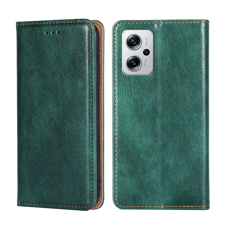 Custodia per telefono in pelle magnetica tinta unita lucida olio, For Xiaomi Redmi 10, For Xiaomi Redmi Note 10 Pro China, For Xiaomi Redmi Note 11T Pro / Pro Plus 5G, For Xiaomi Redmi Note 11 China