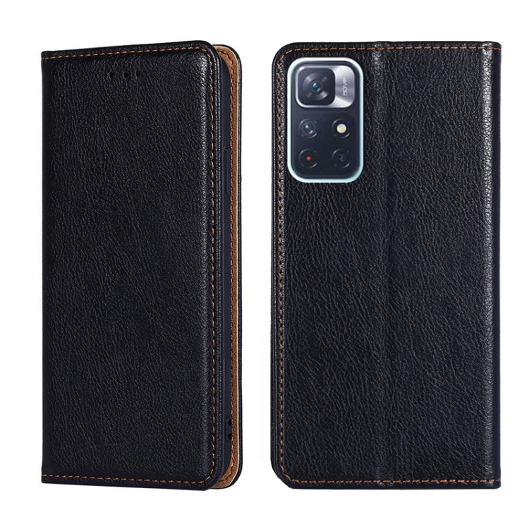 Custodia per telefono in pelle magnetica tinta unita lucida olio, For Xiaomi Redmi 10, For Xiaomi Redmi Note 10 Pro China, For Xiaomi Redmi Note 11T Pro / Pro Plus 5G, For Xiaomi Redmi Note 11 China