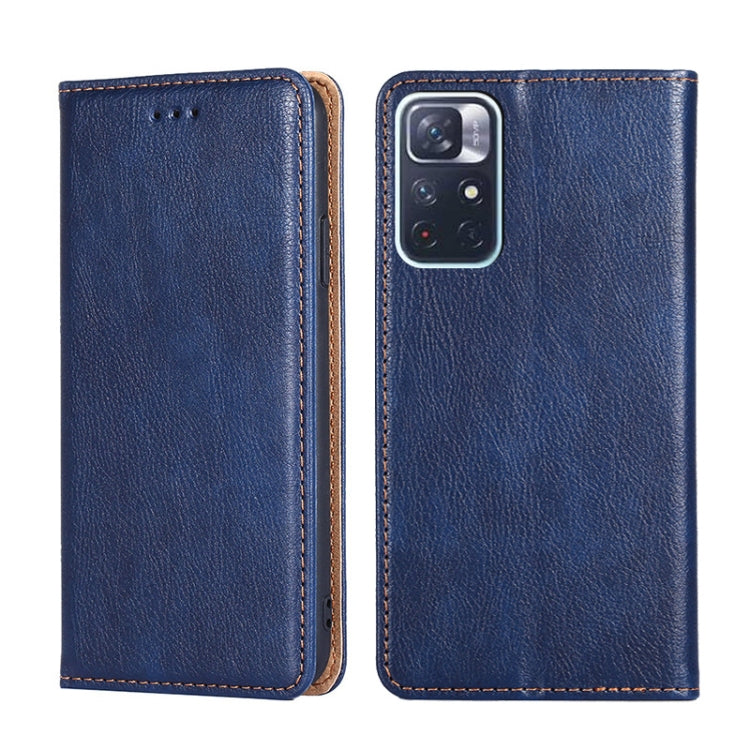 Custodia per telefono in pelle magnetica tinta unita lucida olio, For Xiaomi Redmi 10, For Xiaomi Redmi Note 10 Pro China, For Xiaomi Redmi Note 11T Pro / Pro Plus 5G, For Xiaomi Redmi Note 11 China