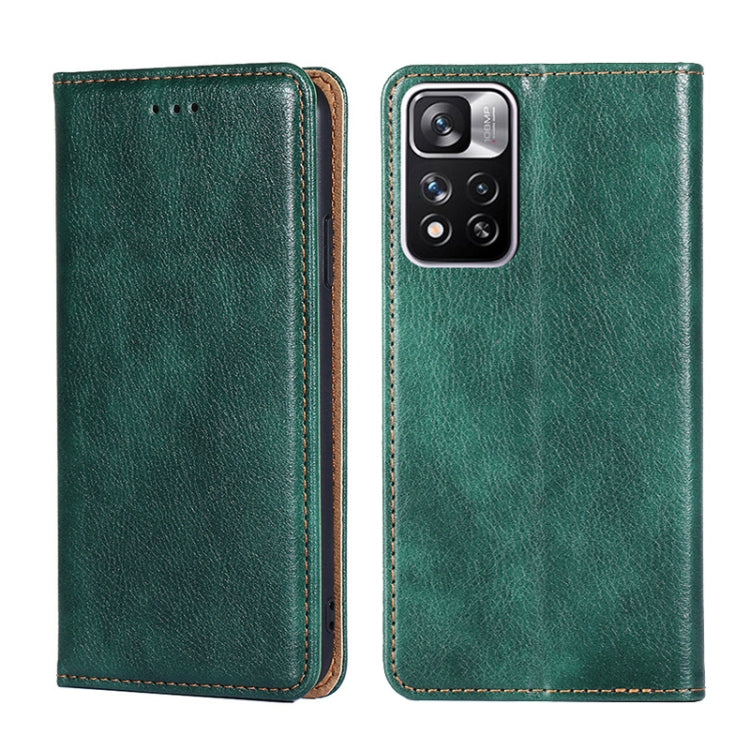Custodia per telefono in pelle magnetica tinta unita lucida olio, For Xiaomi Redmi Note 11 Pro 5G / Pro Plus 5G, For Xiaomi 12 Lite, For Xiaomi Mix 4, For Xiaomi Poco M4 5G