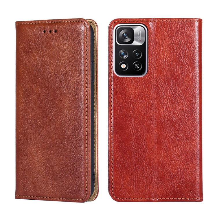 Custodia per telefono in pelle magnetica tinta unita lucida olio, For Xiaomi Redmi Note 11 Pro 5G / Pro Plus 5G, For Xiaomi 12 Lite, For Xiaomi Mix 4, For Xiaomi Poco M4 5G