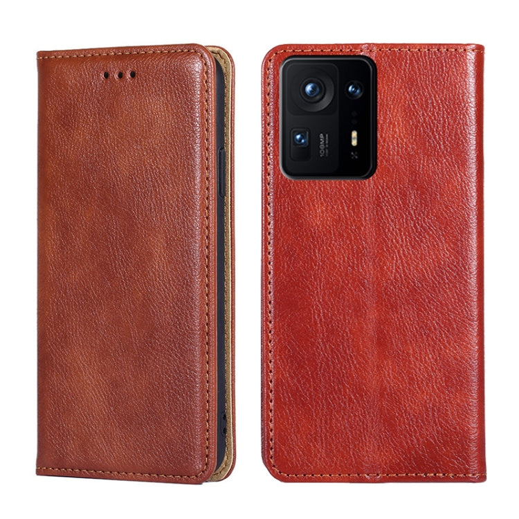 Custodia per telefono in pelle magnetica tinta unita lucida olio, For Xiaomi Redmi Note 11 Pro 5G / Pro Plus 5G, For Xiaomi 12 Lite, For Xiaomi Mix 4, For Xiaomi Poco M4 5G