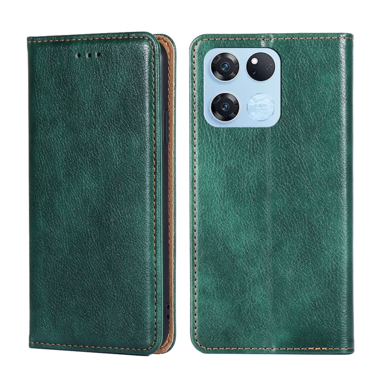 Custodia per telefono in pelle magnetica tinta unita lucida olio, For OnePlus Ace Racing, For OnePlus Ace / 10R