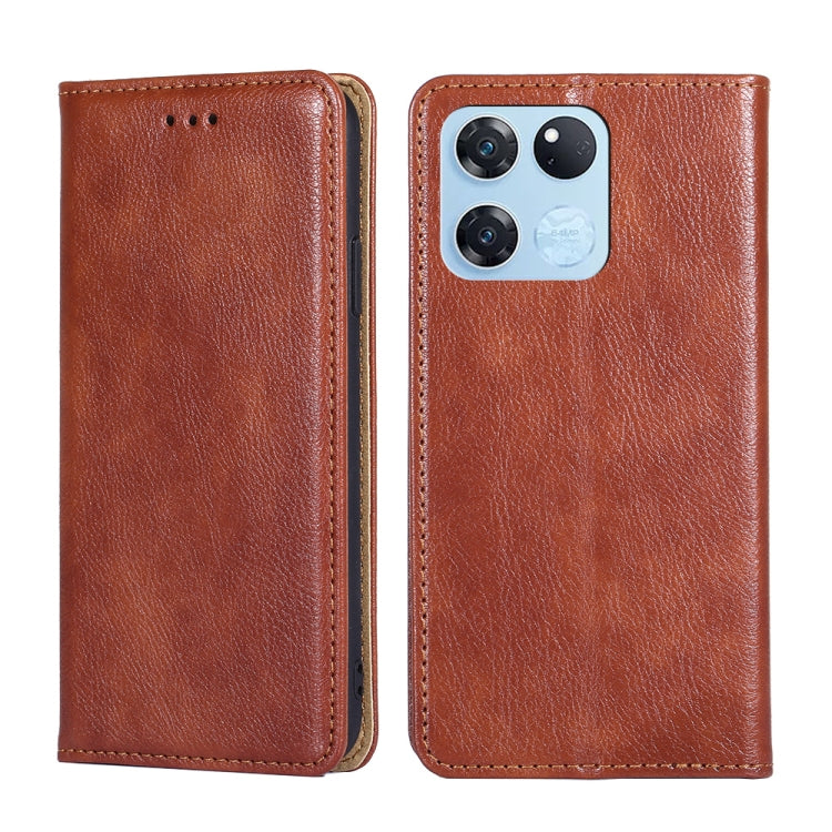 Custodia per telefono in pelle magnetica tinta unita lucida olio, For OnePlus Ace Racing, For OnePlus Ace / 10R