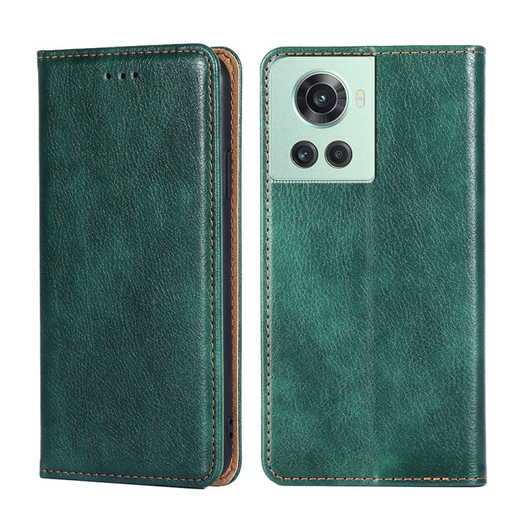 Custodia per telefono in pelle magnetica tinta unita lucida olio, For OnePlus Ace Racing, For OnePlus Ace / 10R