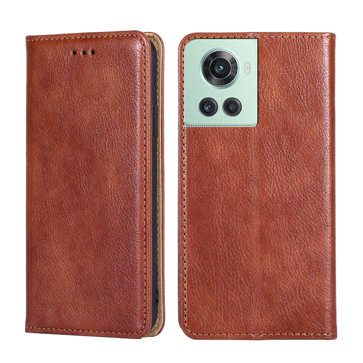 Custodia per telefono in pelle magnetica tinta unita lucida olio, For OnePlus Ace Racing, For OnePlus Ace / 10R