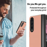 LC.IMEEKE Custodia protettiva completa in pelle liscia resistente agli urti, For Samsung Galaxy Z Flip4 5G, For Samsung Galaxy Z Fold4 5G